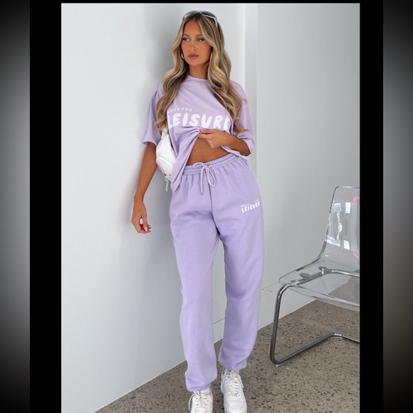 White Fox Boutique Other - White Fox Boutique Leisure Series Tee Shirt & Sweatpants Set